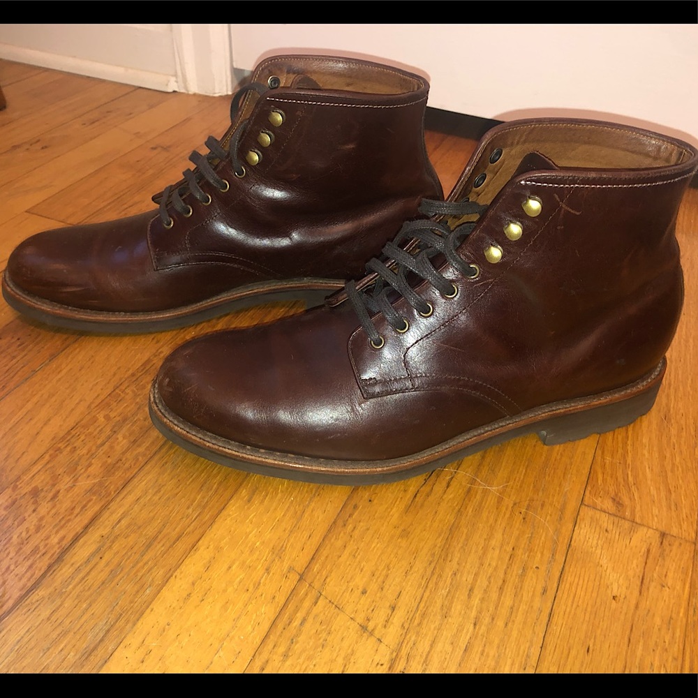J Crew Kenton Plain-toe leather boot